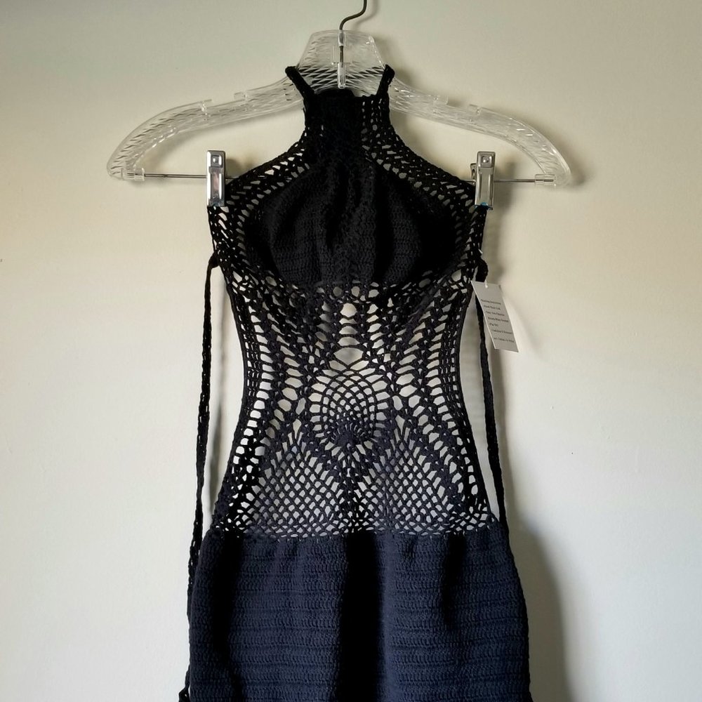 NEW Sexy Stylish Crochet Cotton Mini Dress XS / S